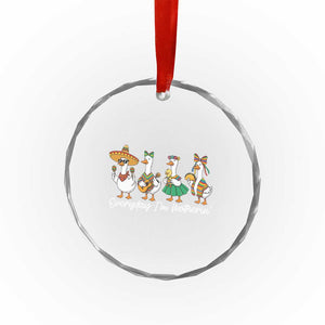 Everyday I'm Motherin Crystal Glass Ornament Cinco De Mayo Silly Goose Fiesta TS14 Print Your Wear