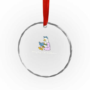 Everyday I'm Motherin Crystal Glass Ornament Funny Goose Mom Mother Day Gifts TS14 Print Your Wear