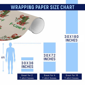 F Caw F Chicken Wrapping Paper Roll Funny Farm Life Holiday Gift TS12 Print Your Wear