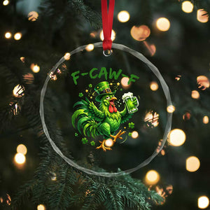 F Caw F Drunk Irish Chicken Crystal Glass Ornament Funny St Patricks Day Gift TS12 Print Your Wear