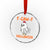 F Caw F Ghost Chicken Costume Crystal Glass Ornament Funny Cute Halloween Poultry Lover TS02 Transparent Glass 3'' Circle Print Your Wear