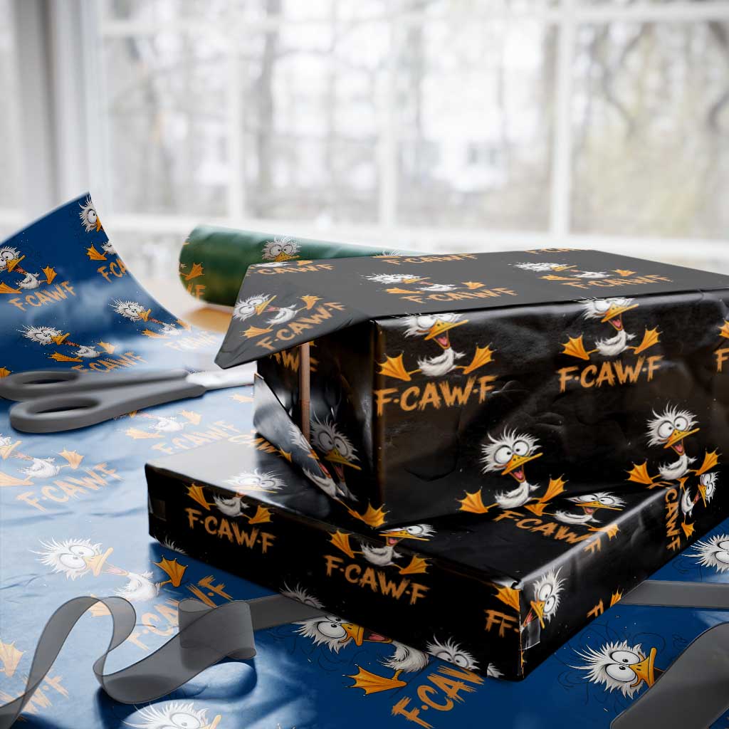 F Quack F Duck Lover Wrapping Paper Roll Funny Farm Gift TS12 Black Print Your Wear