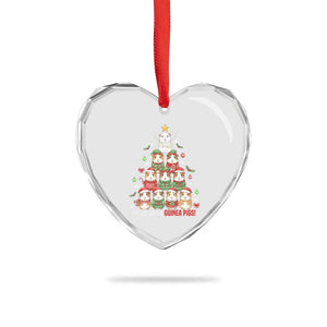 Fa La La La Guinea Pigs Heart Crystal Glass Ornament Funny Christmas Cavy Lover Gift TS12 Print Your Wear