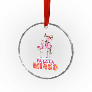 Fa La La Mingo Flamingo Hawaiian Xmas Crystal Glass Ornament TS09 Print Your Wear