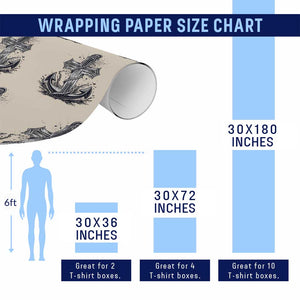 Faith Family Fishing Jesus Cross Anchor Wrapping Paper Roll Funny Christian Fisherman TS12 Print Your Wear
