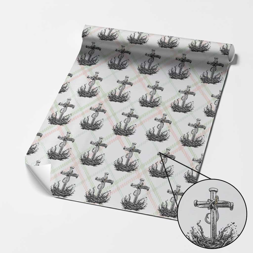 Faith Family Fishing Wrapping Paper Roll Christian Jesus Cross Fathers Day Gift TS12 Christmas Plaid Print Your Wear