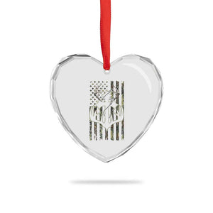 Faith Fishing Hunting Camo US Flag Cross With Hook Christian Heart Crystal Glass Ornament TS11 Print Your Wear