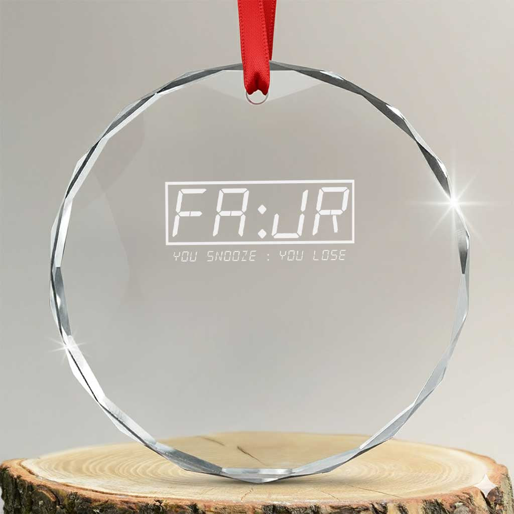 Fajr Time Muslim Crystal Glass Ornament Ramadan Mubarak Kareem TS02 Transparent Glass 3'' Circle Print Your Wear