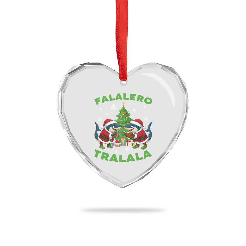 Falalero Tralala Heart Crystal Glass Ornament Funny Italian Brainrot Meme Christmas Gift TS12 Print Your Wear