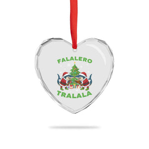 Falalero Tralala Heart Crystal Glass Ornament Funny Italian Brainrot Meme Christmas Gift TS12 Print Your Wear