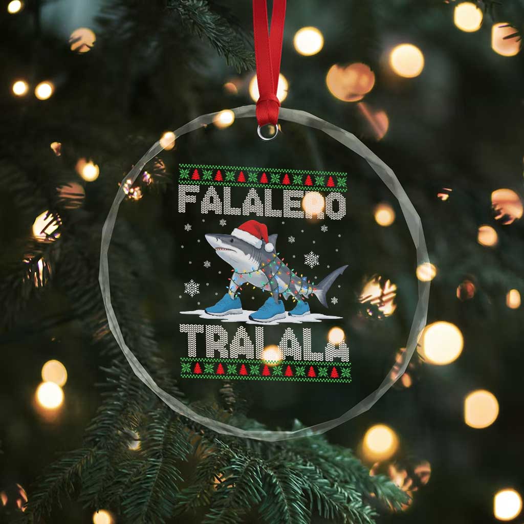 Falalero Tralala Italian Brainrot Meme Christmas Crystal Glass Ornament Funny Gen Z Alpha Ugly Xmas Gift TS12 Print Your Wear