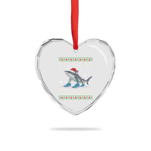 Falalero Tralala Italian Brainrot Meme Christmas Heart Crystal Glass Ornament Funny Gen Z Alpha Ugly Xmas Gift TS12 Print Your Wear