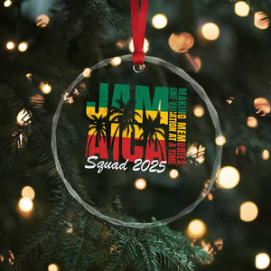 Family Vacation Jamaica 2025 Crystal Glass Ornament Matching Girls Trip Jamaica Squad TS10 Print Your Wear