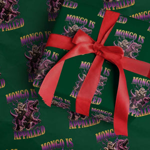 Fantasy Book Reader Geeky Cat Lover Wrapping Paper Roll Mongo Is Appalled