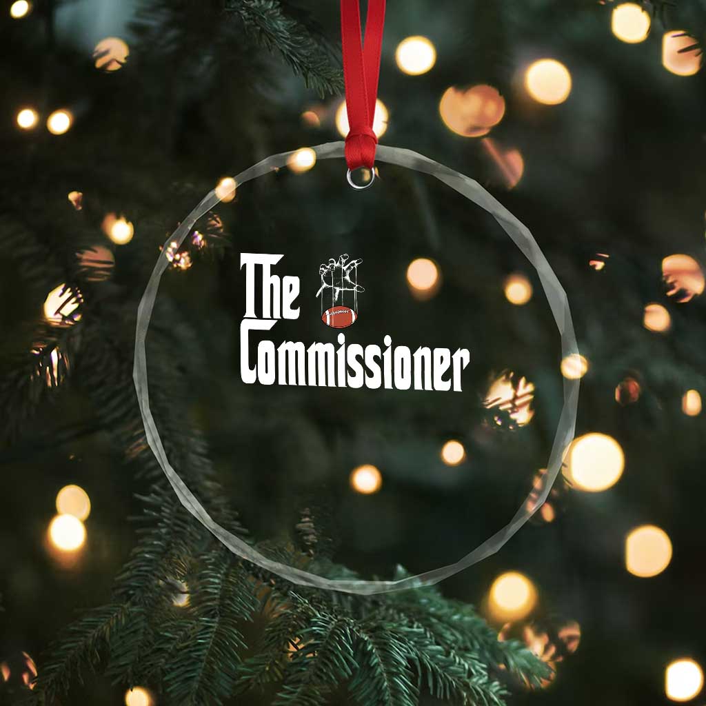 Fantasy Football Commissioner Crystal Glass Ornament Draft Party Commish FFL TS10 Print Your Wear
