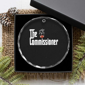 Fantasy Football Commissioner Crystal Glass Ornament Draft Party Commish FFL TS10 Print Your Wear