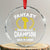 Fantasy Football Legend Crystal Glass Ornament Suck It Loser Funny Champ Champion Draft - Print Your Wear