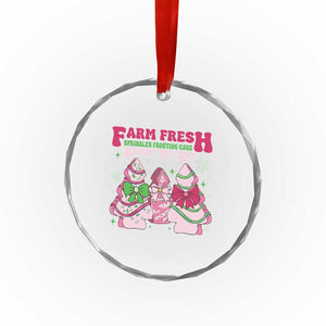 Farm Fresh Xmas Tree Cakes Coquette Crystal Glass Ornament TS09 Print Your Wear