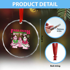 Farm Fresh Xmas Tree Cakes Coquette Crystal Glass Ornament TS09 Print Your Wear
