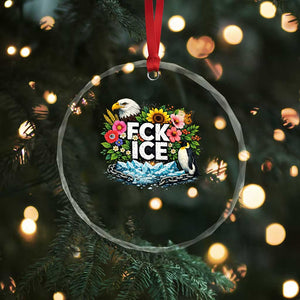 Fck Ice Crystal Glass Ornament Retro Floral FDT Protest Satirical Graphic TS10 Print Your Wear