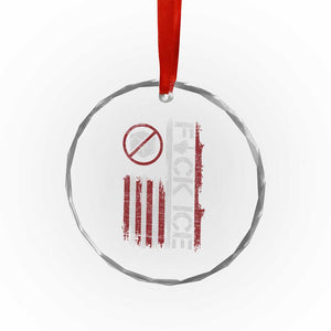 Fck Ice Crystal Glass Ornament Retro US Flag Subtle FDT Protest TS10 Print Your Wear