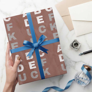 Fck Ice Wrapping Paper Roll Chinga La Migra Subtle FDT TS10 Mocha Print Your Wear