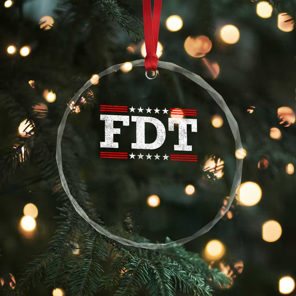 FDT Crystal Glass Ornament Resistance Resist Tyranny Support TS10 Print Your Wear