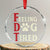 Feeling Dog Tired Crystal Glass Ornament FDT Dogs Paw Sarcasm - Print Your Wear