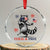 Feral and Free Dancing Raccoon Crystal Glass Ornament Funny 4th July Patriotic Animal US Flag and Fireworks TS02 Transparent Glass 3'' Circle Print Your Wear