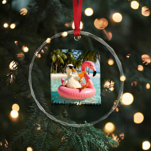 Feral Girl Summer Crystal Glass Ornament Silly Goose Summer Beach Meme TS14 Print Your Wear