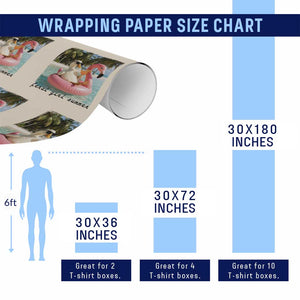 Feral Girl Summer Wrapping Paper Roll Silly Goose Summer Beach Meme TS14 Print Your Wear