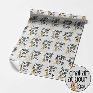 Festival Of Lights Gift Wrapping Paper Roll Hanukkah Challah At Ya Boy TS12 Christmas Plaid Print Your Wear