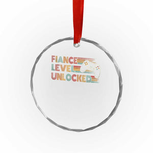 Fiance Level Unlocked Crystal Glass Ornament Retro Engaged Gifts For Him Gamer TS10 Print Your Wear