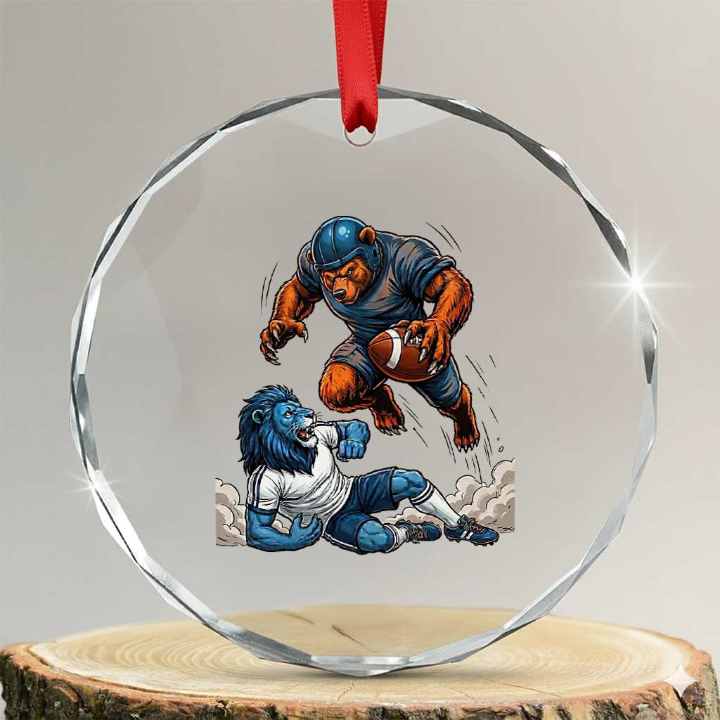Fierce Br Defeating Lio Crystal Glass Ornament Gift For Football Lovers TS12 Transparent Glass 3'' Circle Print Your Wear