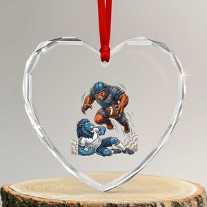 Fierce Br Defeating Lio Heart Crystal Glass Ornament Gift For Football Lovers TS12 Transparent Glass 3'' Heart Print Your Wear