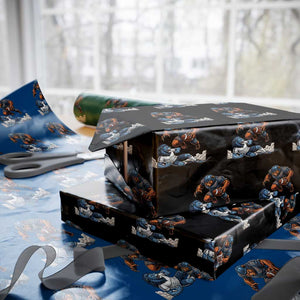 Fierce Br Defeating Lio Wrapping Paper Roll Gift For Football Lovers TS12 Black Print Your Wear