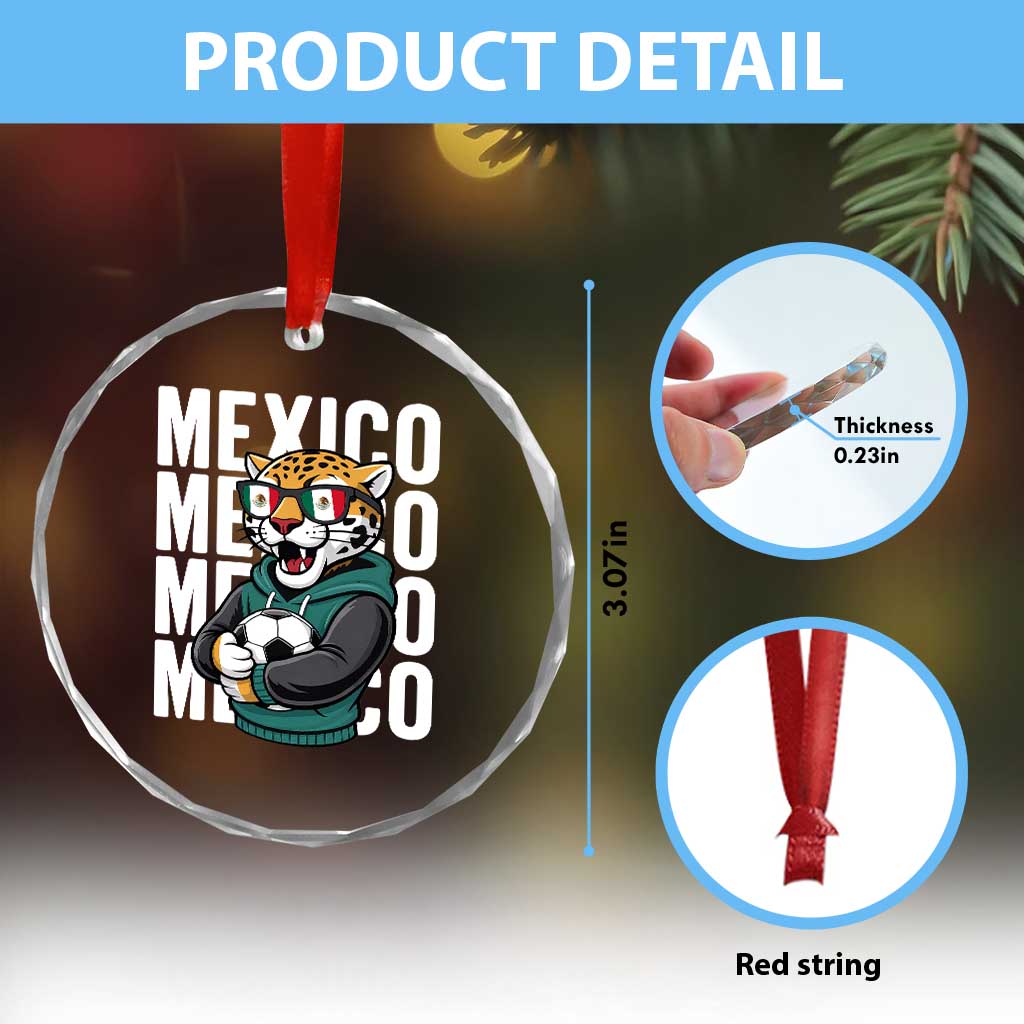 Fierce Mexico Jaguar Soccer Pride Fan Gift Crystal Glass Ornament TS12 Print Your Wear