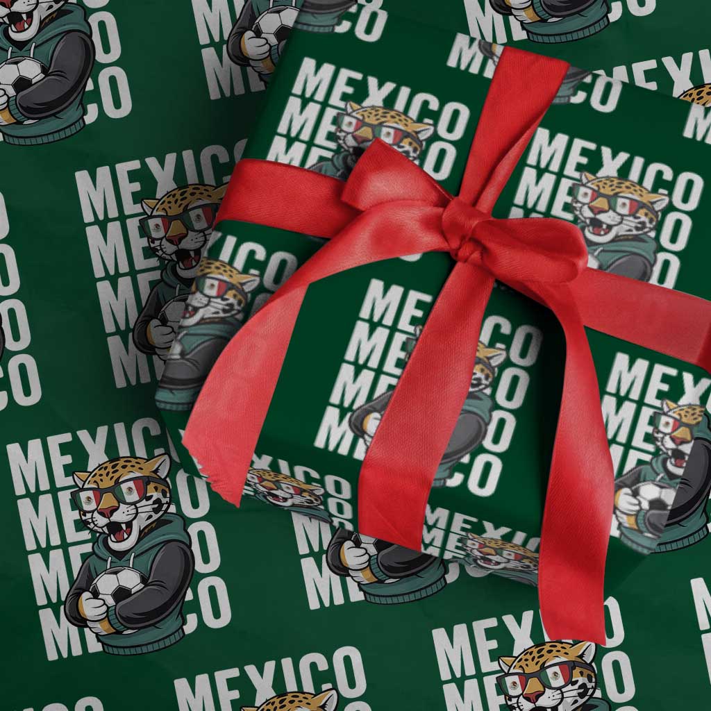 Fierce Mexico Jaguar Soccer Pride Fan Gift Wrapping Paper Roll TS12 Green Print Your Wear