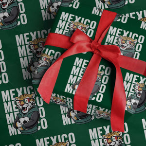 Fierce Mexico Jaguar Soccer Pride Fan Gift Wrapping Paper Roll TS12 Green Print Your Wear
