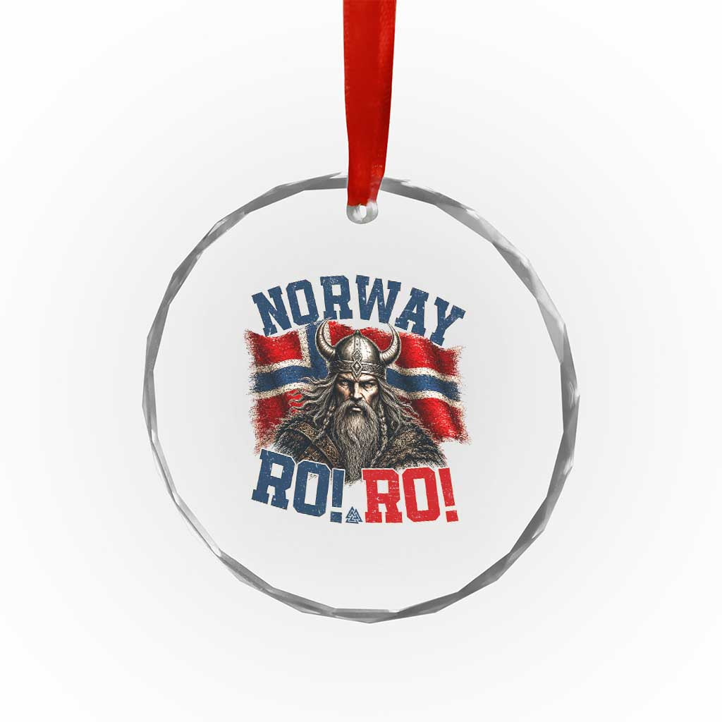 Fierce Norway Viking Warrior Ro Ro Crystal Glass Ornament Patriotic Norge Norwegian Flag Funny Rowing Support TS02 Print Your Wear