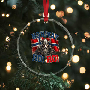 Fierce Norway Viking Warrior Ro Ro Crystal Glass Ornament Patriotic Norge Norwegian Flag Funny Rowing Support TS02 Print Your Wear
