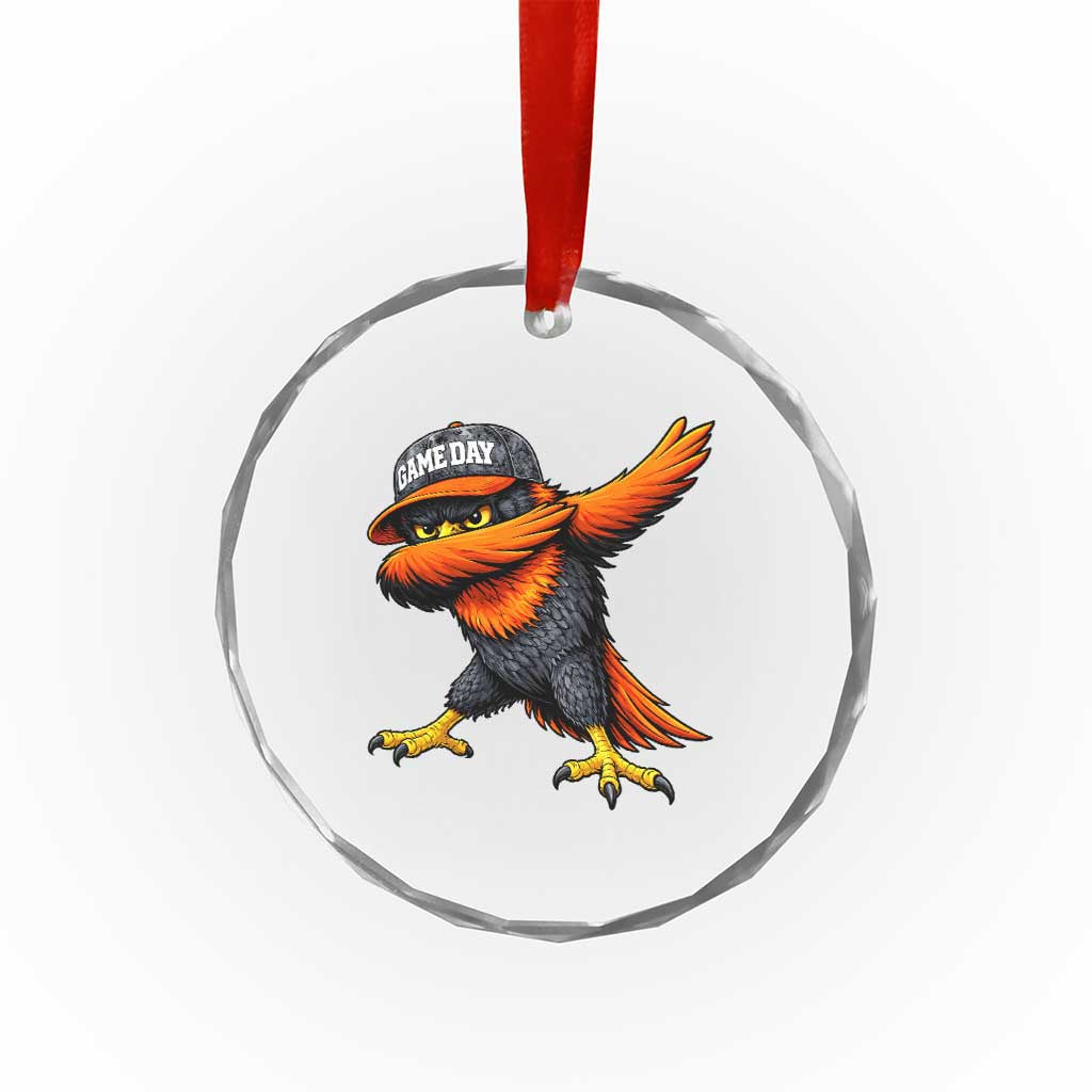 Fierce Oriole Spirit Graphic Crystal Glass Ornament Cool Game Day Sports Fan TS02 Print Your Wear