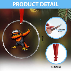 Fierce Oriole Spirit Graphic Crystal Glass Ornament Cool Game Day Sports Fan TS02 Print Your Wear