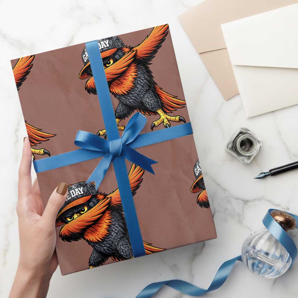 Fierce Oriole Spirit Graphic Wrapping Paper Roll Cool Game Day Sports Fan TS02 Mocha Print Your Wear