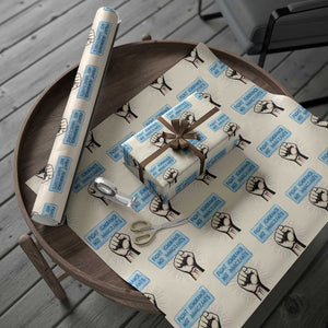 Fight Ignorance Not Immigrants Wrapping Paper Roll Antiracist Human Rights Political Protest Anti ICE TS14 Beige Print Your Wear