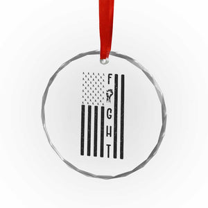 Fight Skin Cancer Melanoma Fighter USA Flag Crystal Glass Ornament TS12 Print Your Wear