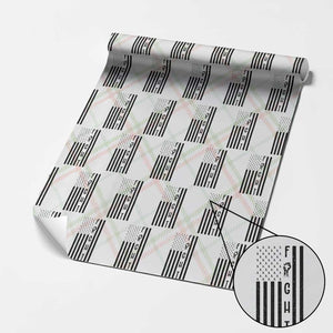 Fight Skin Cancer Melanoma Fighter USA Flag Wrapping Paper Roll TS12 Christmas Plaid Print Your Wear