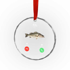 Fih Calling Funny Fish Crystal Glass Ornament Fishing Lover Hilarious Phone Call Parody TS02 Print Your Wear