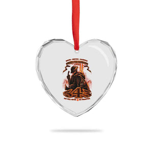 Firefighter Memorial Honor Service Sacrifice 343 Heart Crystal Glass Ornament In Memory Of Fallen Brothers Patriotic 9 11 Tribute