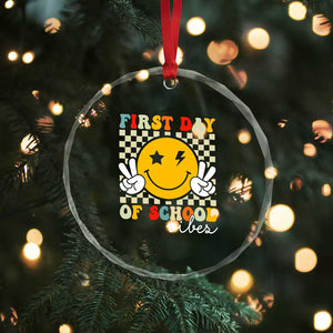 First Day of School Vibes Crystal Glass Ornament Aesthetic Back to School Teacher Student